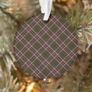 Adorno Tartan Plaid del Distrito de Loch Ness