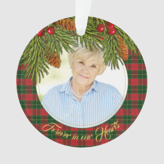 Adorno Tartán Plaid Pine Memorial Navidades acrílicos