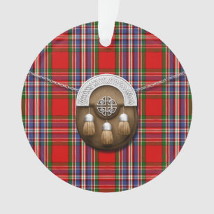 Adorno Tartán y escarcela de los montañeses de Escocia