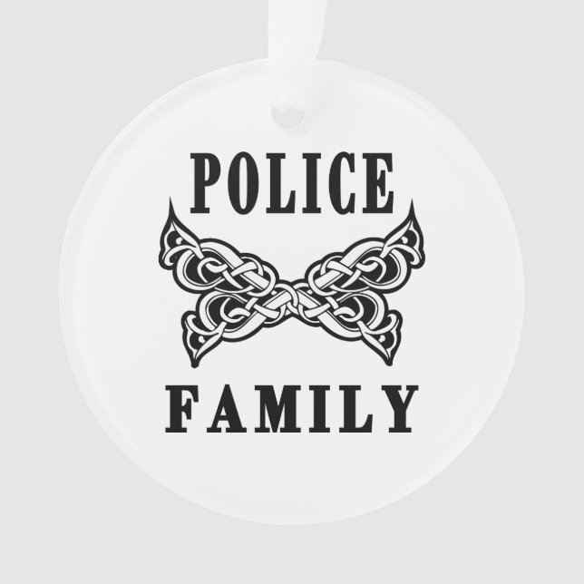 Adorno Tatuaje de la familia de la policía (Anverso)