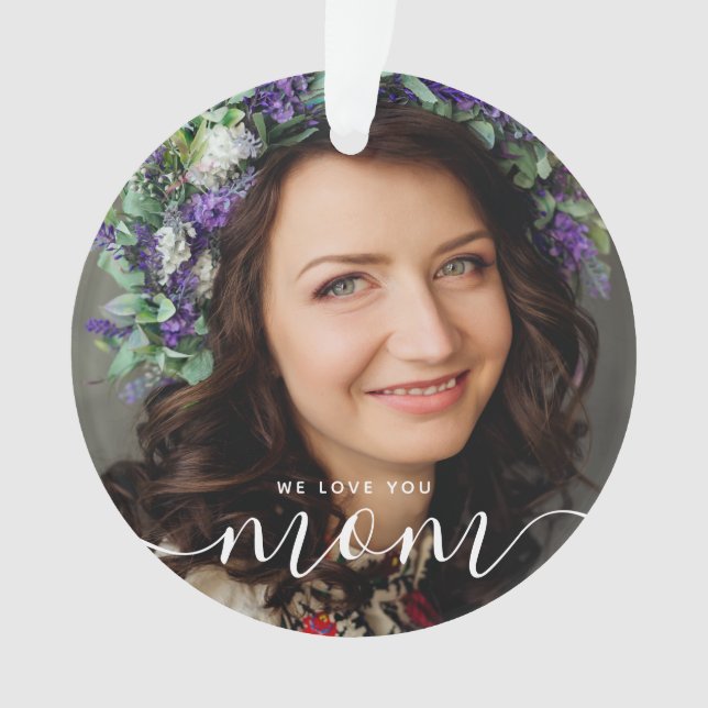 Adorno Te Ama Mamá Foto Clásica Moderna (Anverso)