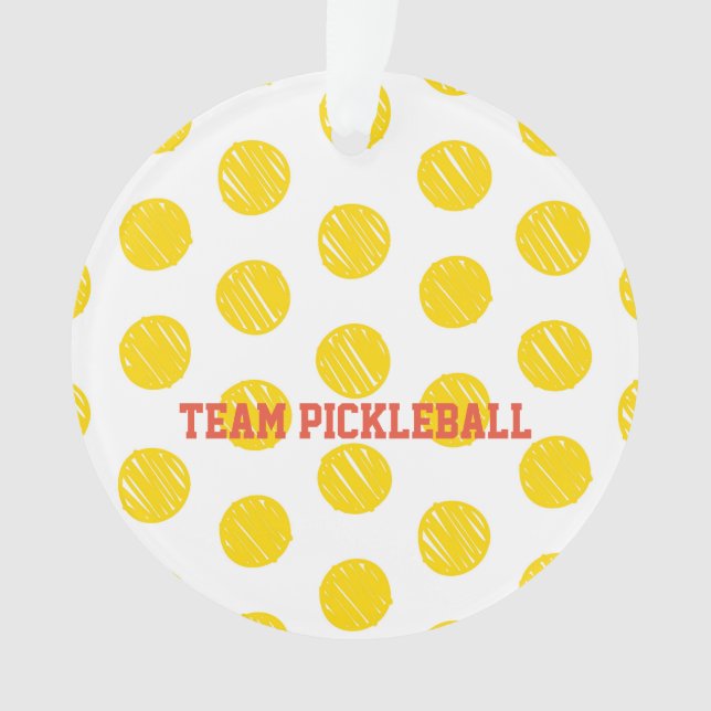 Adorno TEAM PICKLEBALL Moderno Sports Fun Balls (Anverso)