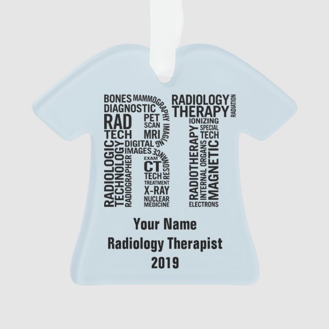 Adorno Tecnólogo de Radiología Rad Tech Personalizado (Anverso)