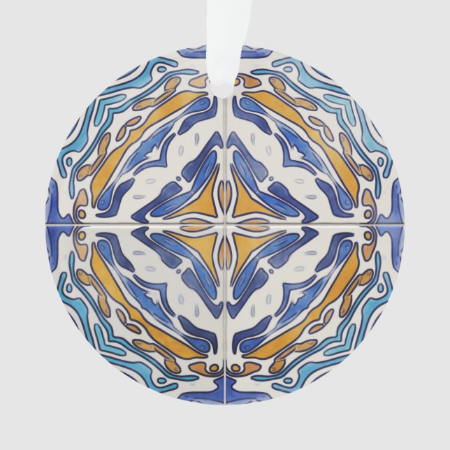 Adorno Tejas azules (Anverso)