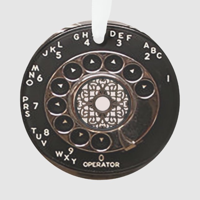 Adorno Teléfono anticuado de rotativo de pago robusto (Anverso)