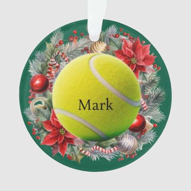 Adorno Tema de los Navidades de tenis (Anverso)