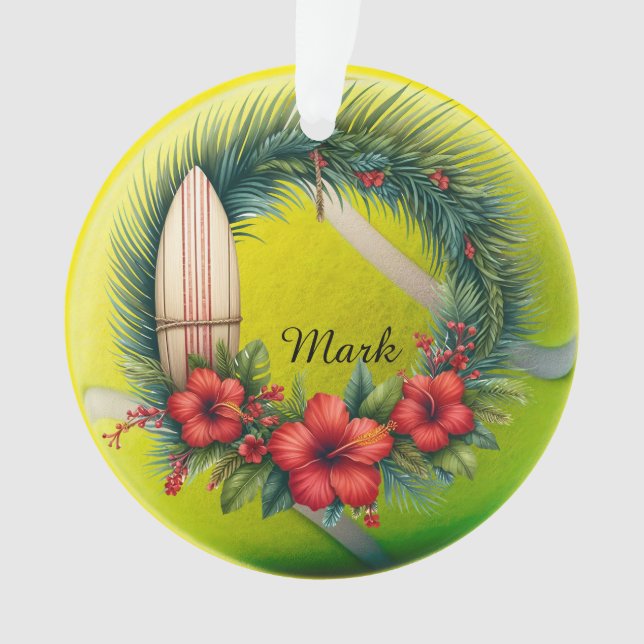 Adorno Tema de los Navidades de tenis (Anverso)