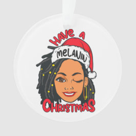 Adorno Tener Navidades de melanina Chica negro sista mági