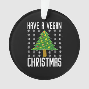 Adorno tener navidades veganos
