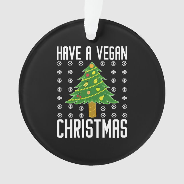 Adorno tener navidades veganos (Anverso)