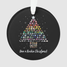 Adorno Tener un Rockin Navidad Crystal Gem Tree Rockhound