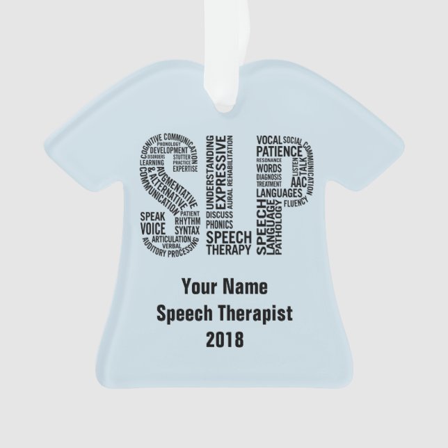 Adorno Terapeuta de discurso SLP (Anverso)