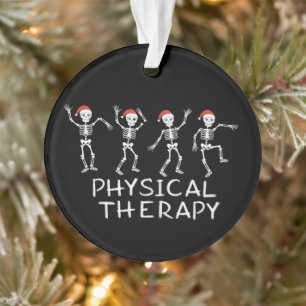 Adorno Terapeuta Físico Esqueleto Navidad Estudiante de D
