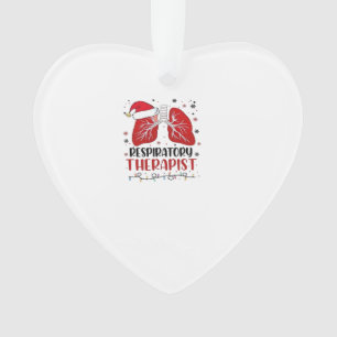 Adorno Terapeuta Respiratorio Enfermera Navidad, Pulmón N
