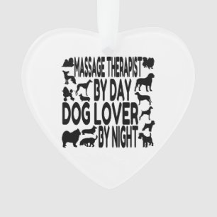 Adorno Terapia de Masaje de Perro Lover