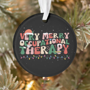 Adorno Terapia ocupacional muy alegre de Navidad OT Navid