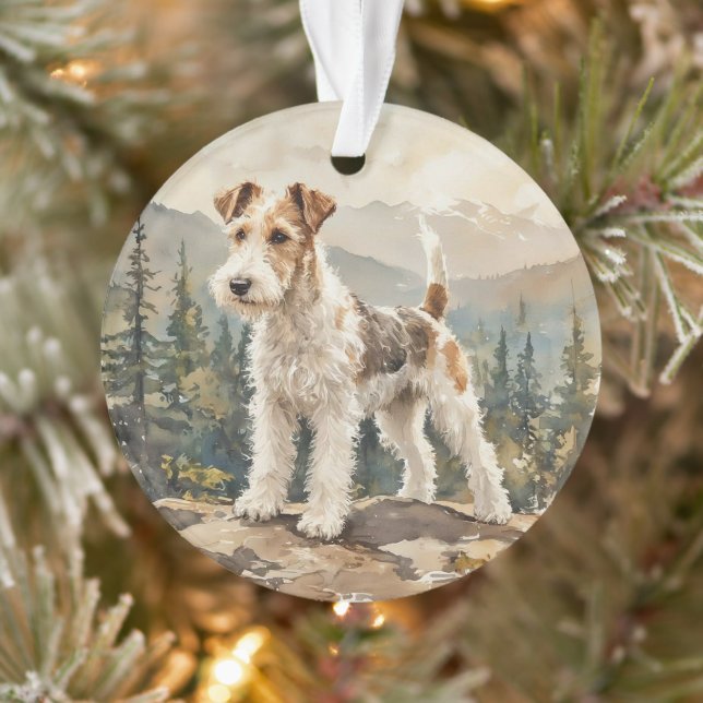 Adorno Terrier de Fox de pelo duro (Árbol)