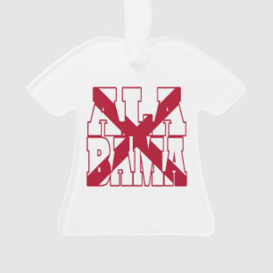 Adorno Texto de la bandera del estado de Alabama