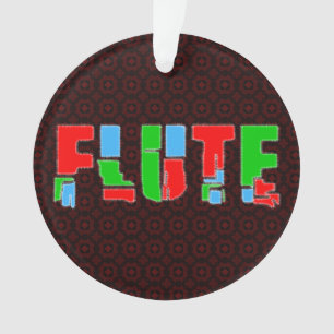 Adorno Texto de mosaico de flautas