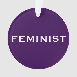 Adorno Texto feminista, audaz sobre la luz y el morado os