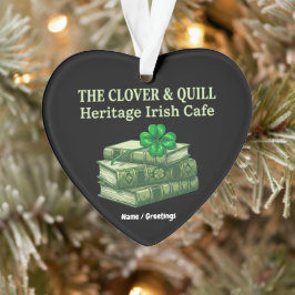 Adorno The Clover & Quill: Café Irlandés Patrimonio Celta