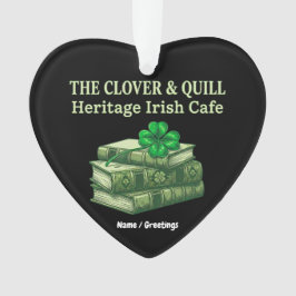Adorno The Clover & Quill: Café Irlandés Patrimonio Celta
