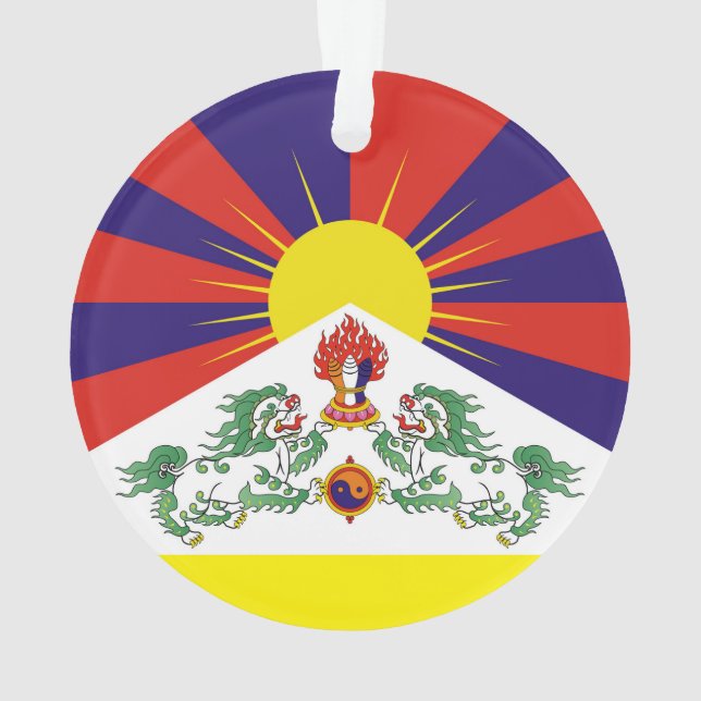Adorno Tibet, Leones de nieve, bandera tibetana - Los Him