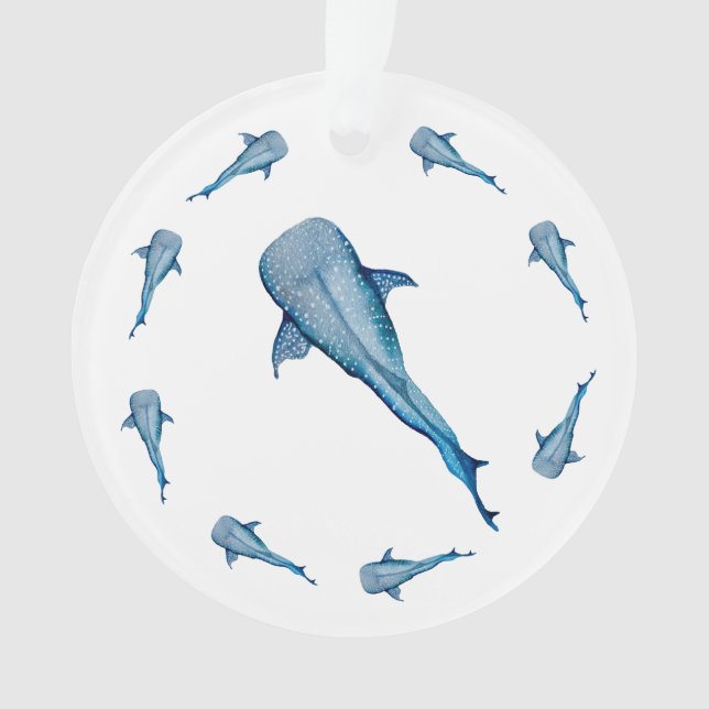 Adorno Tiburón ballena acuática (Anverso)