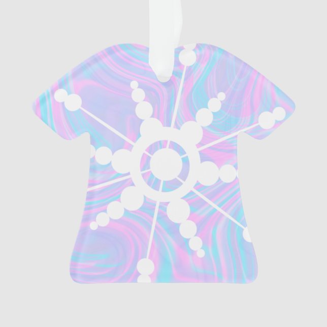 Adorno Tie Dye Liquid Retro Groovy (Anverso)
