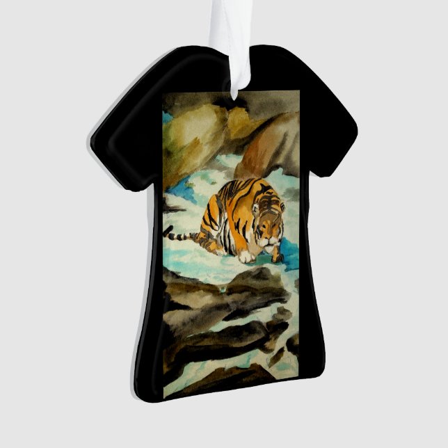 Adorno Tigre acuarela (Anverso)