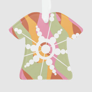 Adorno Tinte Tie Dye Retro Groovy Navidad