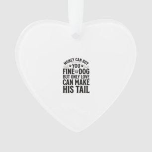 Adorno Tipografía de diseño de cita de amor de perro vint