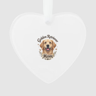 Adorno Tipografía de mamá amante de los perros retriever