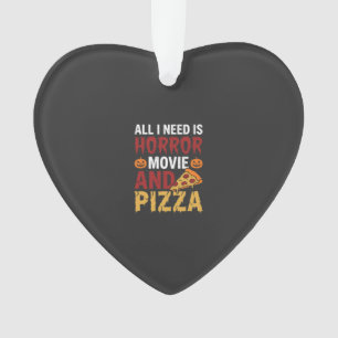 Adorno Tipografía de película de terror y pizza de Hallow
