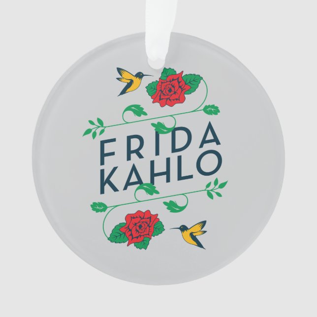 Adorno Tipografía floral de Frida Kahlo el | (Anverso)