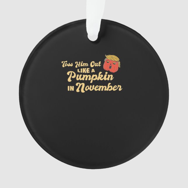Adorno Tíralo Como Una Ropa De Calabaza Trumpkin Hallowee (Anverso)