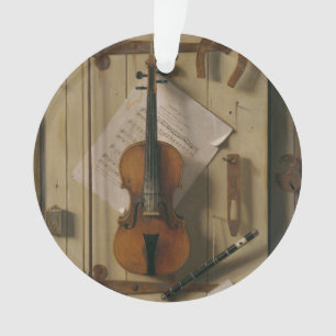 Adorno Todavía vida, violín y música