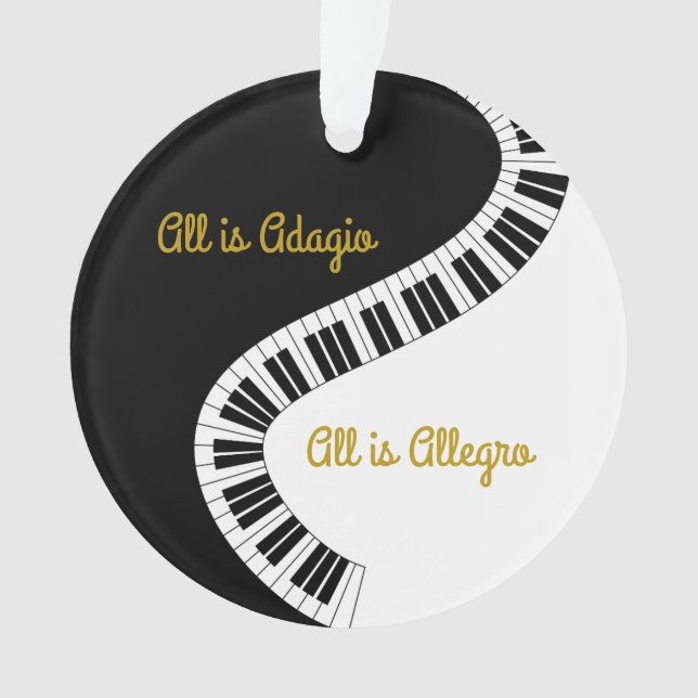 Adorno Todo es Adagio, todo es Allegro Piano (Anverso)