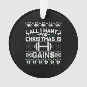 Adorno Todo Lo Que Quiero Para Los Navidades Es Ganar Apt