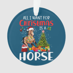 Adorno Todo Lo Que Quiero Para Los Navidades Es Un Caball