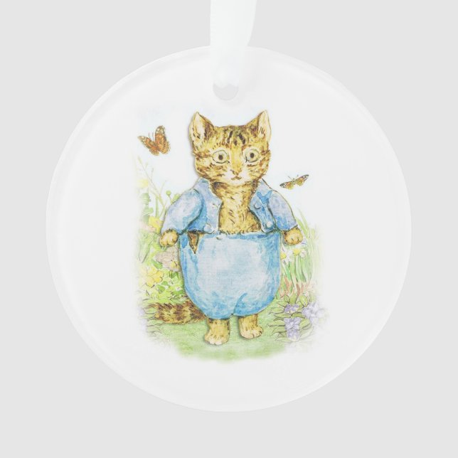 Adorno Tom Kitten in his Blue Suit by Beatrix Potter (Anverso)