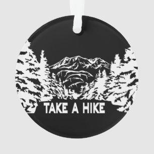 Adorno Toma una cita de Hike en el paisaje de montaña mon