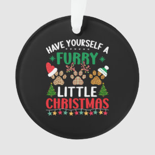 Adorno tómate un navidad peludo