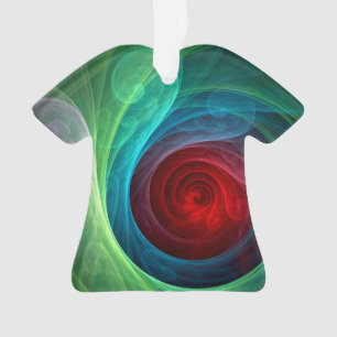 Adorno Tormenta roja Resumen de arte Camisa acrílica