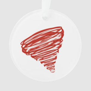 Adorno Tornado Rojo