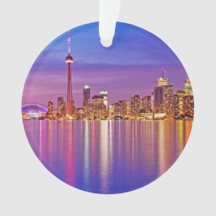 Adorno Toronto Skyline al anochecer