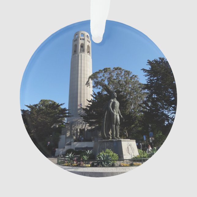 Adorno Torre Coit y estatua de Colón #1 (Anverso)