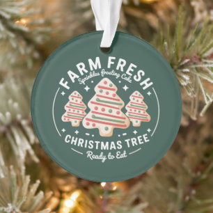 Adorno Torta de árbol de Navidad fresco de granja Fiesta