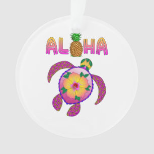 Adorno Tortuga honu hawaiana Aloha