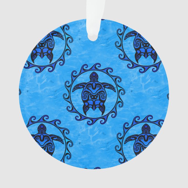 Adorno Tortuga maorí tribal de Sun (Anverso)